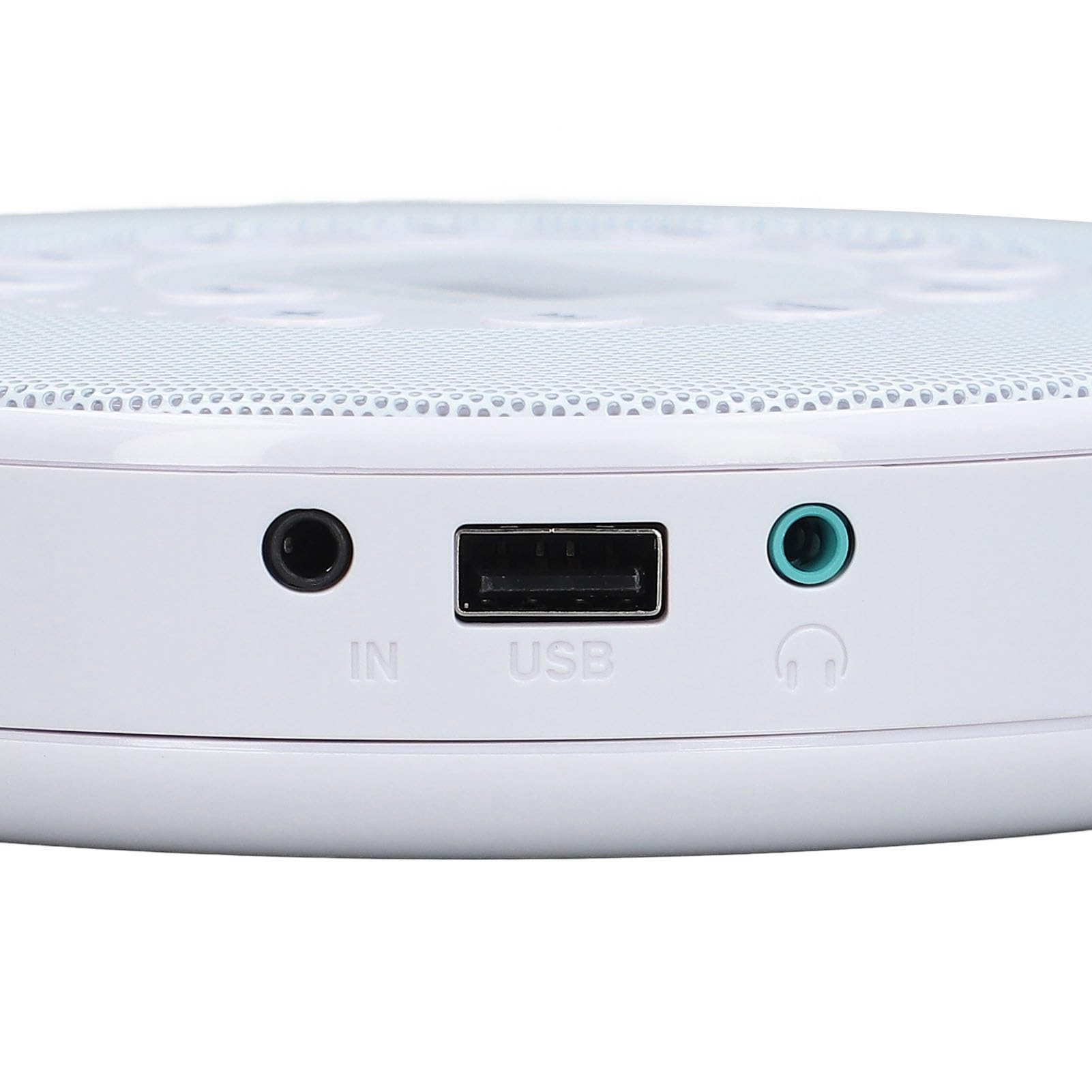 Ejoyous Przenośny Odtwarzacz CD, Odtwarzacz CD Bluetooth z ABS i Wbudowanym Głośnikiem, Akumulator 2000 MAh, Wyjście USB 3,5 Mm, Odtwarzanie MP3 do Słuchania w Samochodzie i w Domu (WHITE)