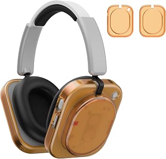 Shell Case Cover for Nothing Headphone 1 Headphone Clear Orange