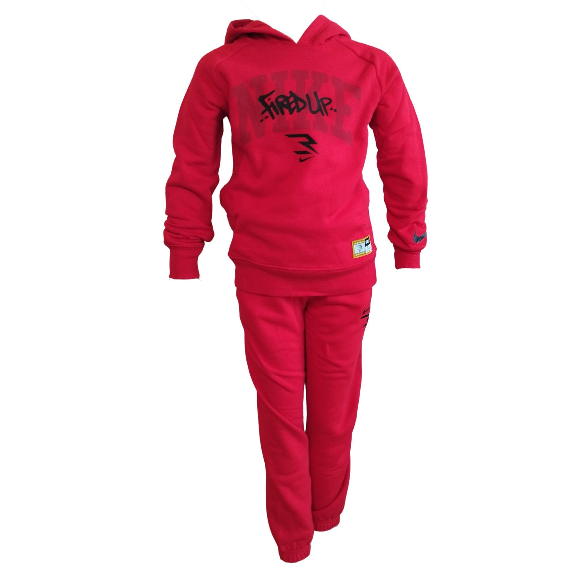 Nike 3Brand - Chándal para niños Fired Up rojo, talla M (137-147 cm), código 9Q1211-U10