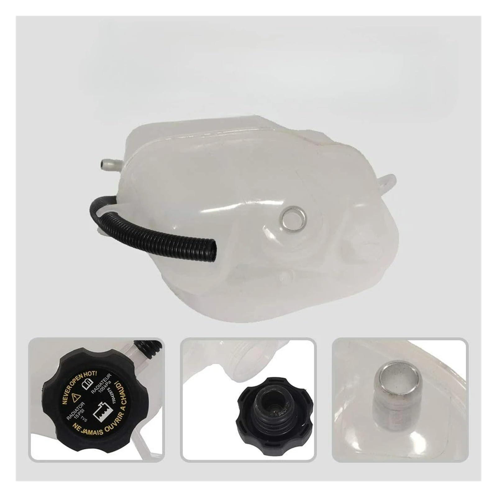 para Chevrolet para Equinox 3 4/3 6L 2006-2009 Tanque de recuperación de refrigerante del Sistema de refrigeración del Motor con Tapas 15835020 Depósito de refrigerante