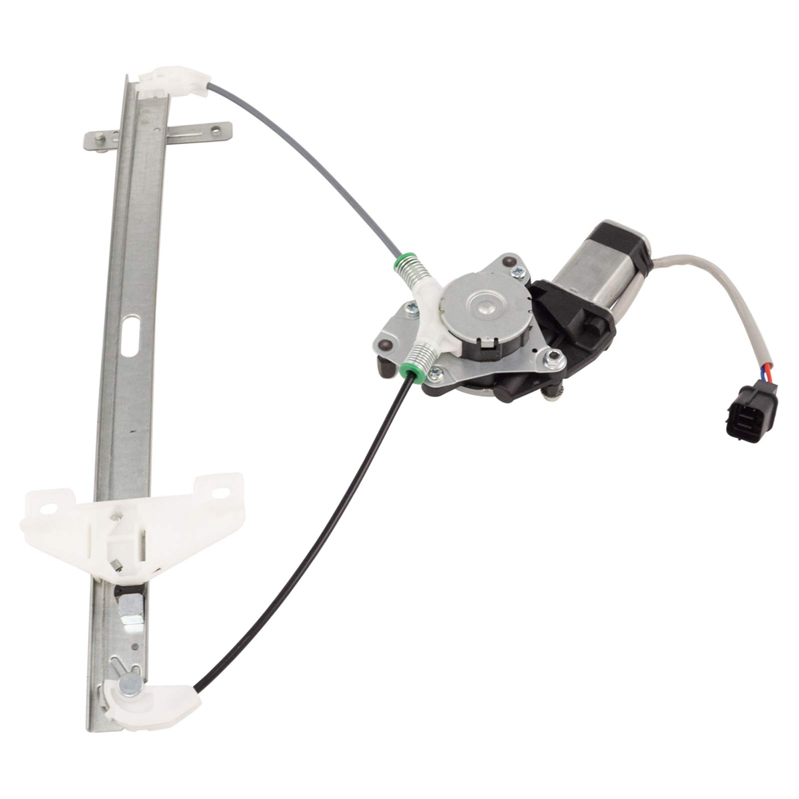 TRQ Rear Right Power Window Regulator &amp; Motor Assembly Passenger Side | For 2003-2007 Honda Accord HO1551106 HO1551107