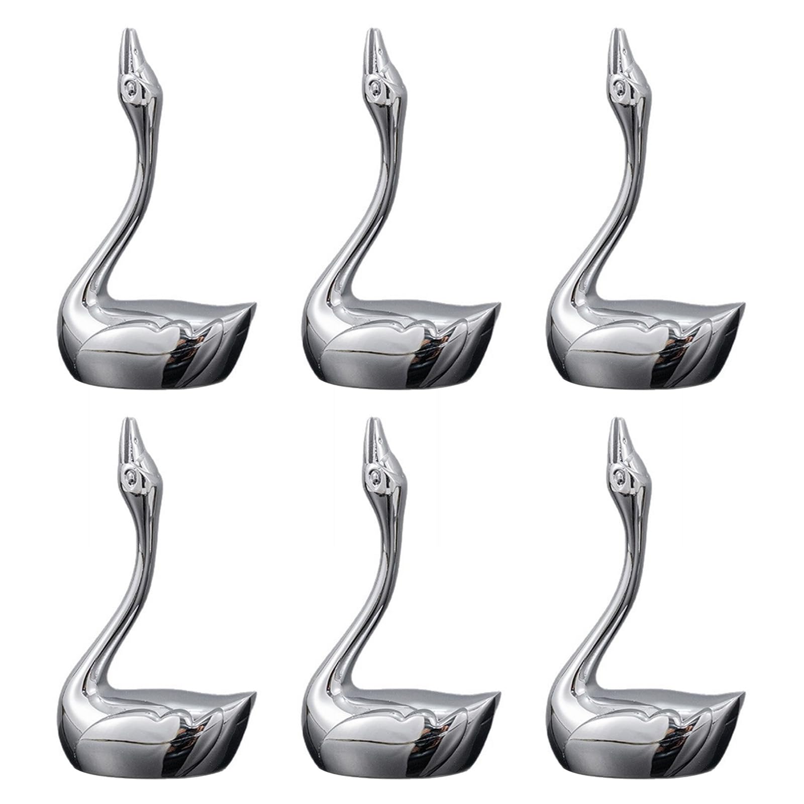 Lerpwige Sturdy Kirsite Creative Geese Shape Chopstick Holders for Artistic Tables Setting Easy Maintenance and Long Time Artistic Kitchen Organizers