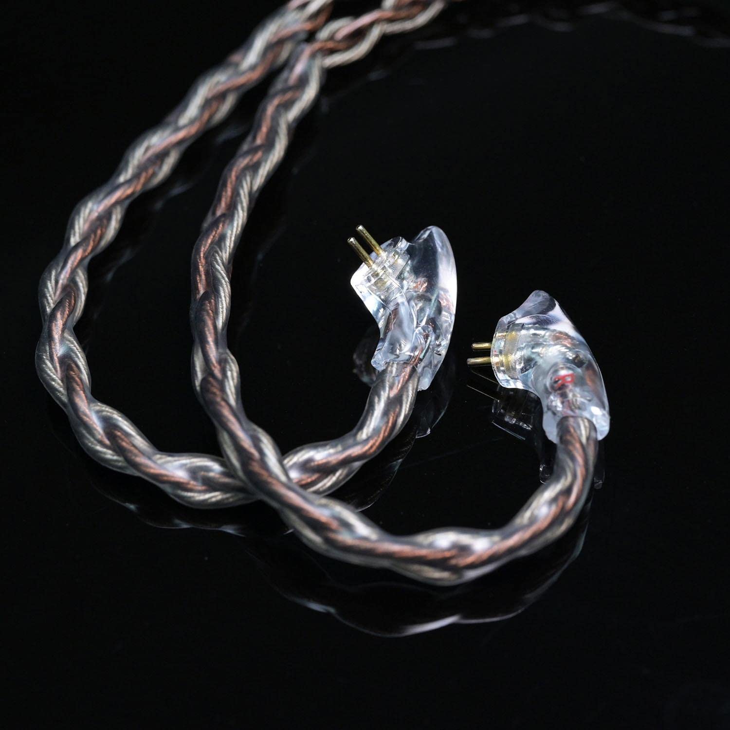 Hidizs MS5-4.4-RC, cavo audio di ricambio per cuffie, cavo staccabile da 4,4 mm, cavo bilanciato per cuffie, cavo IEM a 2 pin da 0,78 mm per cuffie, lettori MP3, telefoni, altoparlanti, tablet, PC
