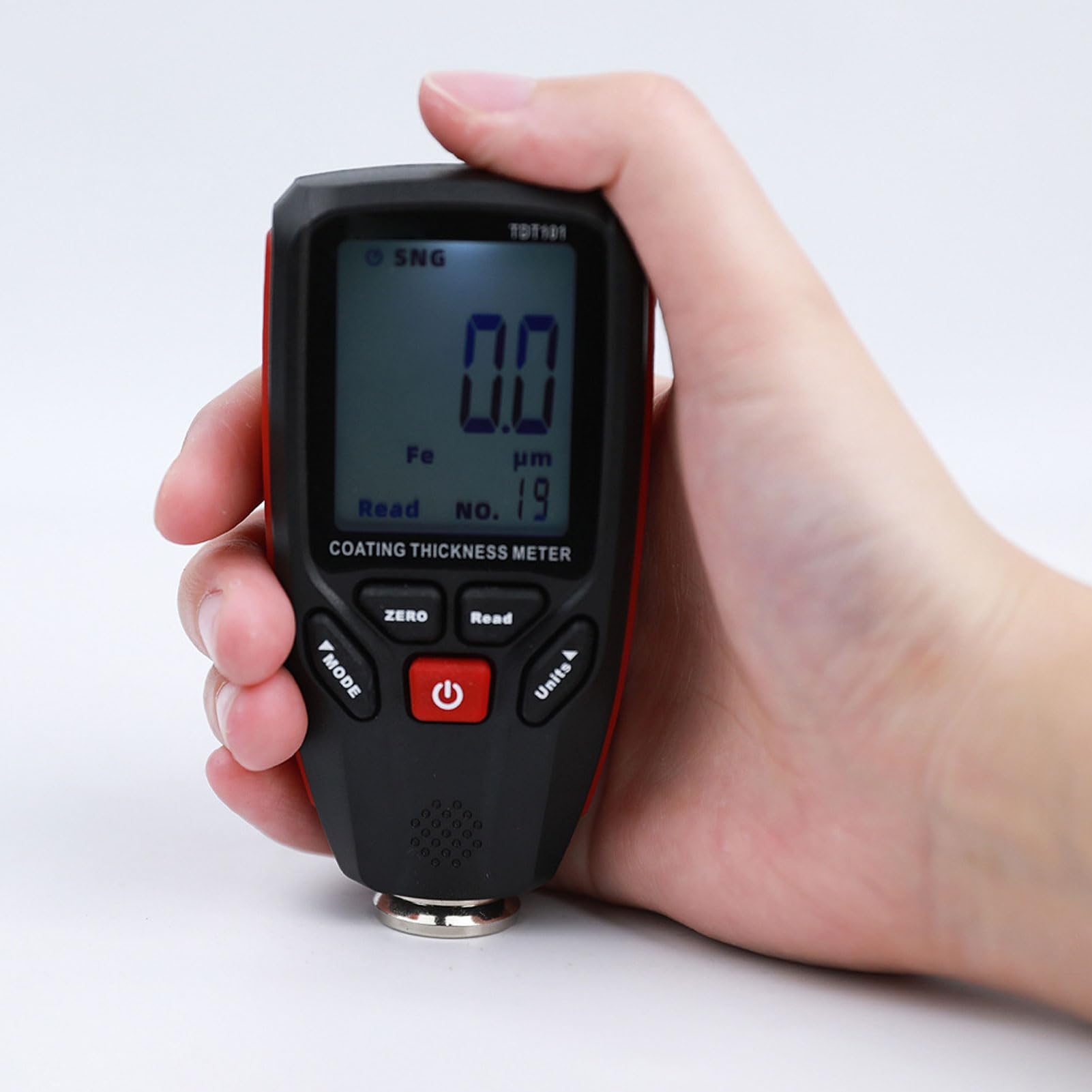 Tester Grubości Powłoki, Podświetlany Wyświetlacz LCD Miernik Grubości Lakieru do Lakieru Samochodowego