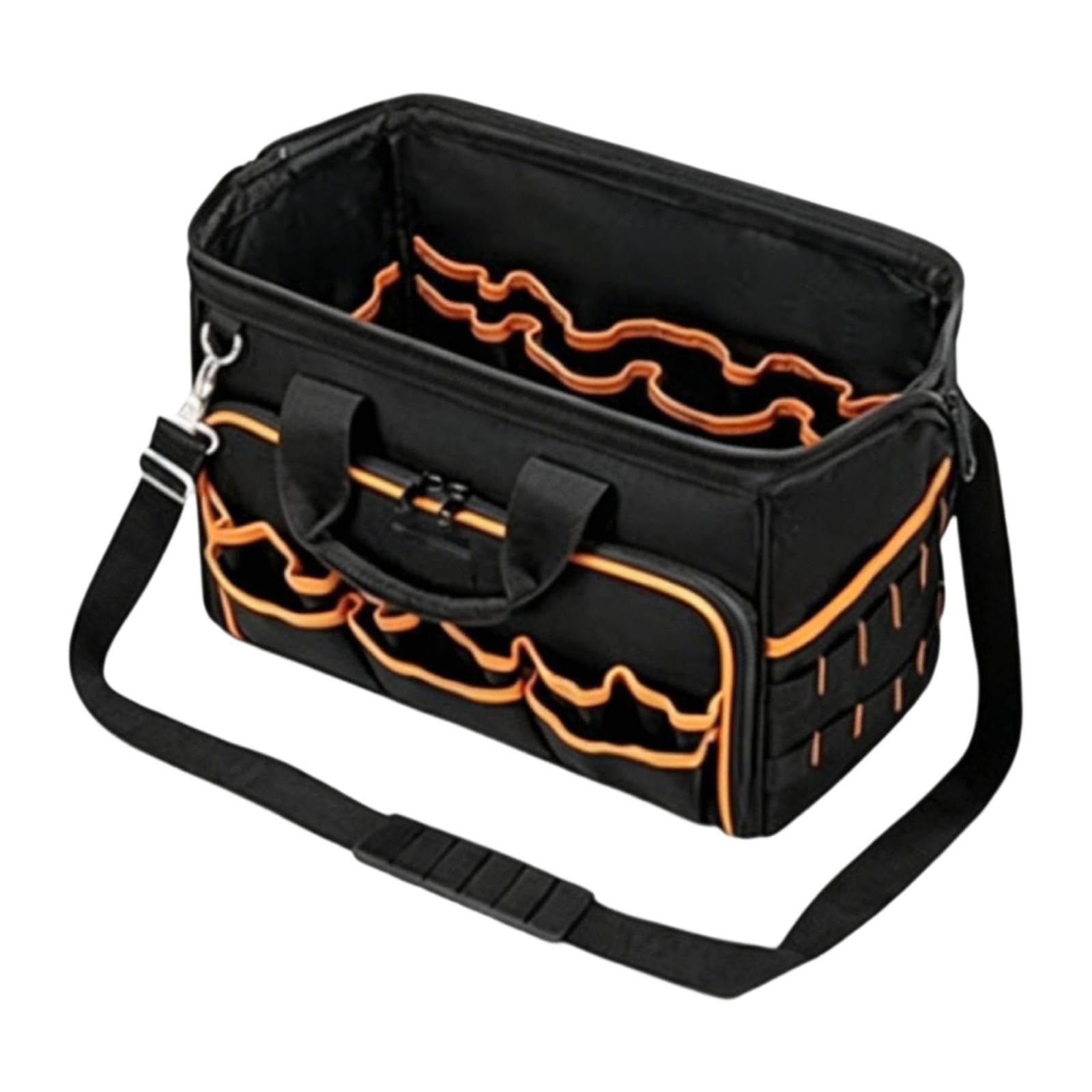 Borsa Portautensili con Scomparti Multipli, Custodia Da Viaggio per Attrezzi E Apparecchiature Elettriche per Uso Esterno.