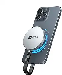 SAN ZANG MASTER SSD externo 512 GB SSD portátil magnético ultrafino 7 mm design moderno minimalista e alta capacidade de armazenamento/caixa de alumínio leve/USB-C compatível com telefones celulares