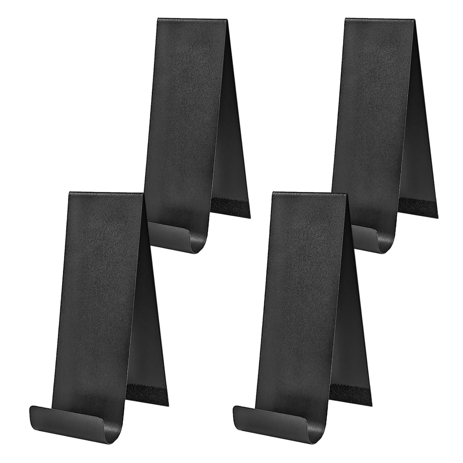 4 Pack Metal Brochure Holder Tabletop Brochure Display Flyer Holder Vertical Countertop Metal Brochure Display Stand Pamphlet Holder (Black)