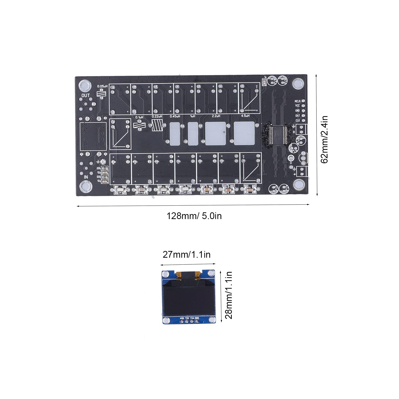 Sintonizador De Antena Portátil ATU-100, Kit De Bricolaje, 1,8 MHz a 50 MHz, Pantalla OLED, Sintonización Automática para Comunicación