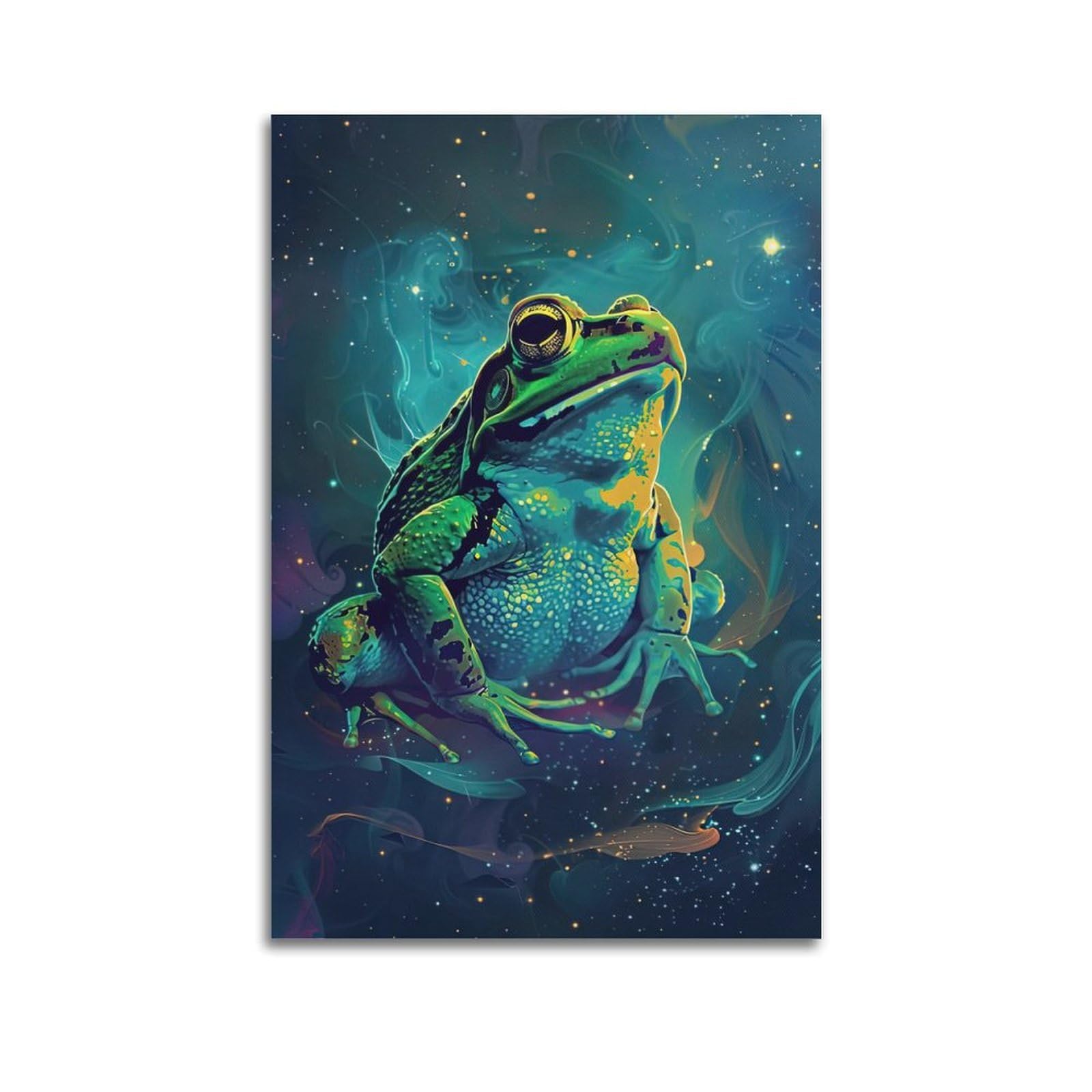 HUIYHB Animal Poster Frogs Looking at The Sky Poster Decorative Painting Canvas Wall Posters And Art Picture Print Modern Family Bedroom Decor Posters 20x30inch(50x75cm)
