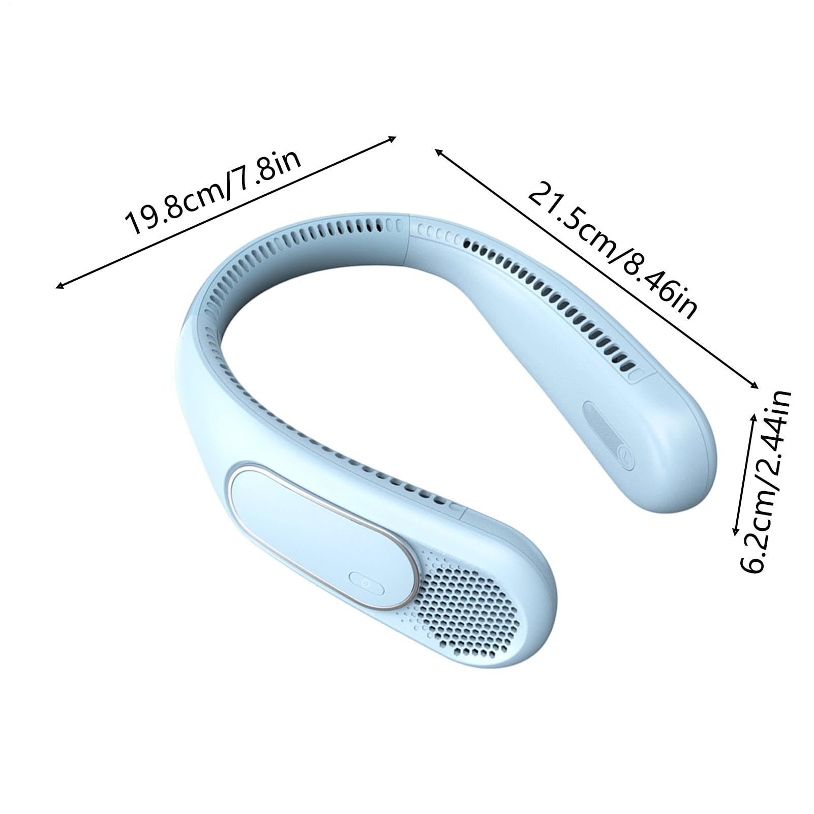 Ventilateur de cou portable sans pales 3 vitesses rechargeable par USB