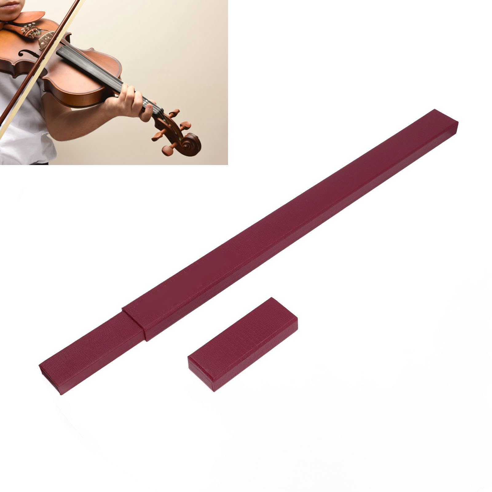 Étui pour Archet de Violon, Boîte de Rangement pour Archet de Violon, Construction Robuste, étui Rigide pour Archet de Violoncelle, Boîte de Protection