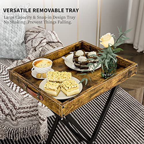 Tvtraytablessetof2tvtrayswithremovabletraytop2pcsfoldingsidetableforbedroomlivingroomsnacktablewithfoodservingtrayforsmallspaceburnedbrowneatingtable Urban Country Home Decor Tv tray tables set of 2 tv trays with removable tray top 2 pcs folding side table for bedroom living room snack table with food serving tray for small space burned brown eating table urban country home decor