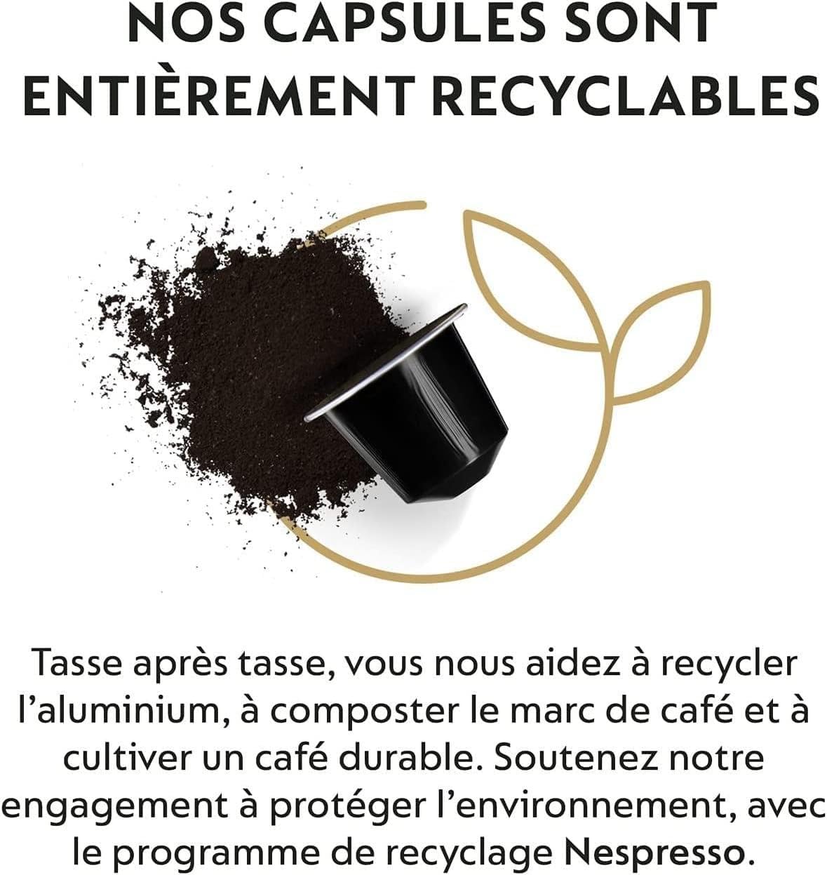 Nespresso Original kapsułki kawy espresso średnie do ciemniejszego palenia 50 sztuk