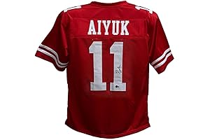 Autographed Brandon Aiyuk 49ers Pro Style Red Jersey XL