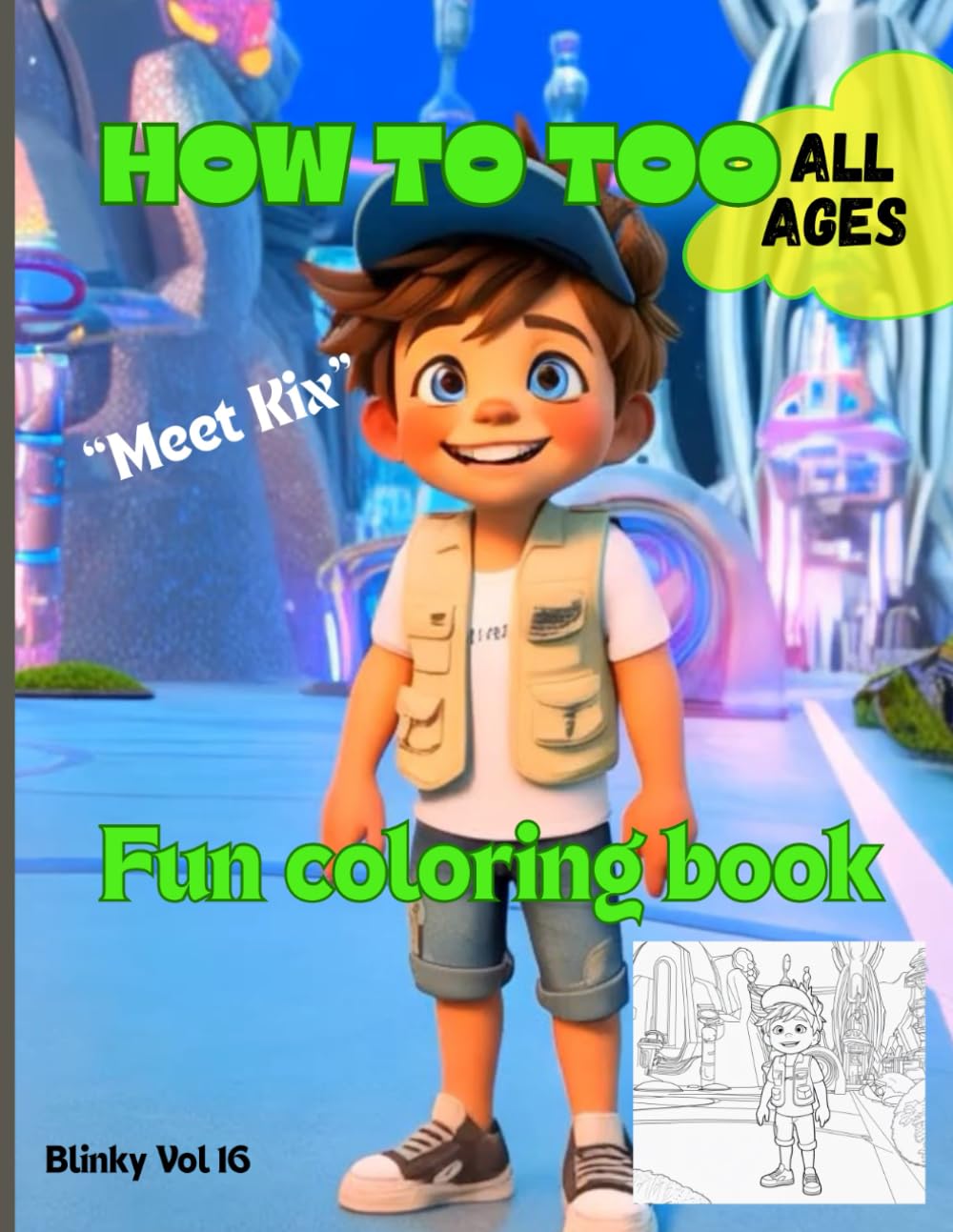 How to too coloring book: Meet Kix coloring book (Coloring books - Meet the crew)