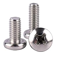 Vista 6 de Tornillo Phillips de cabeza plana de 1/4-20 x 1-1/2 pulgadas, 20 unidades, acero inoxidable 304 18-8, rosca completa