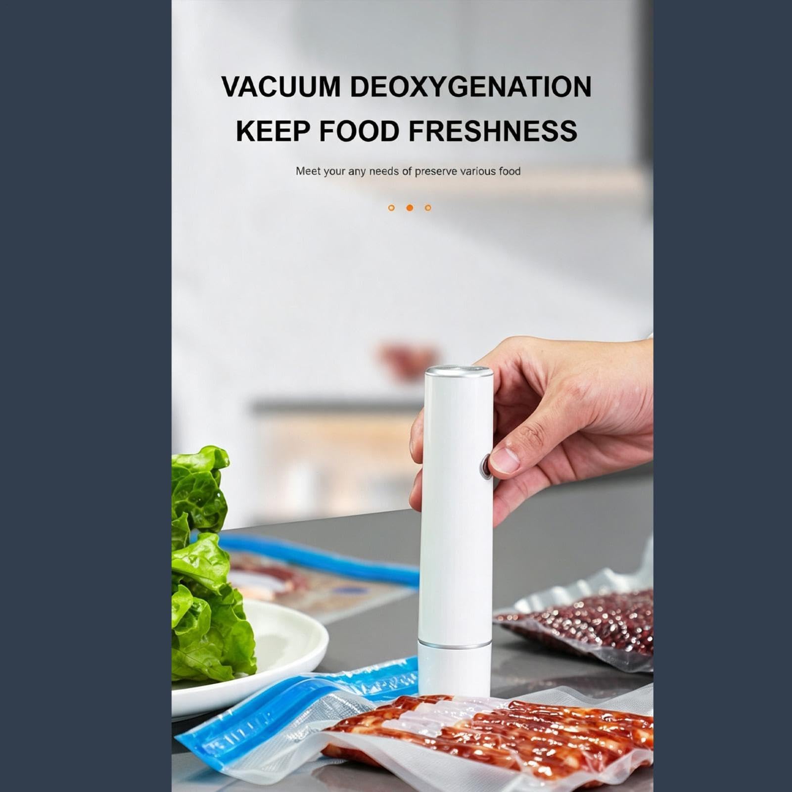 Macchina per sottovuoto per alimenti, conservazione e stoccaggio