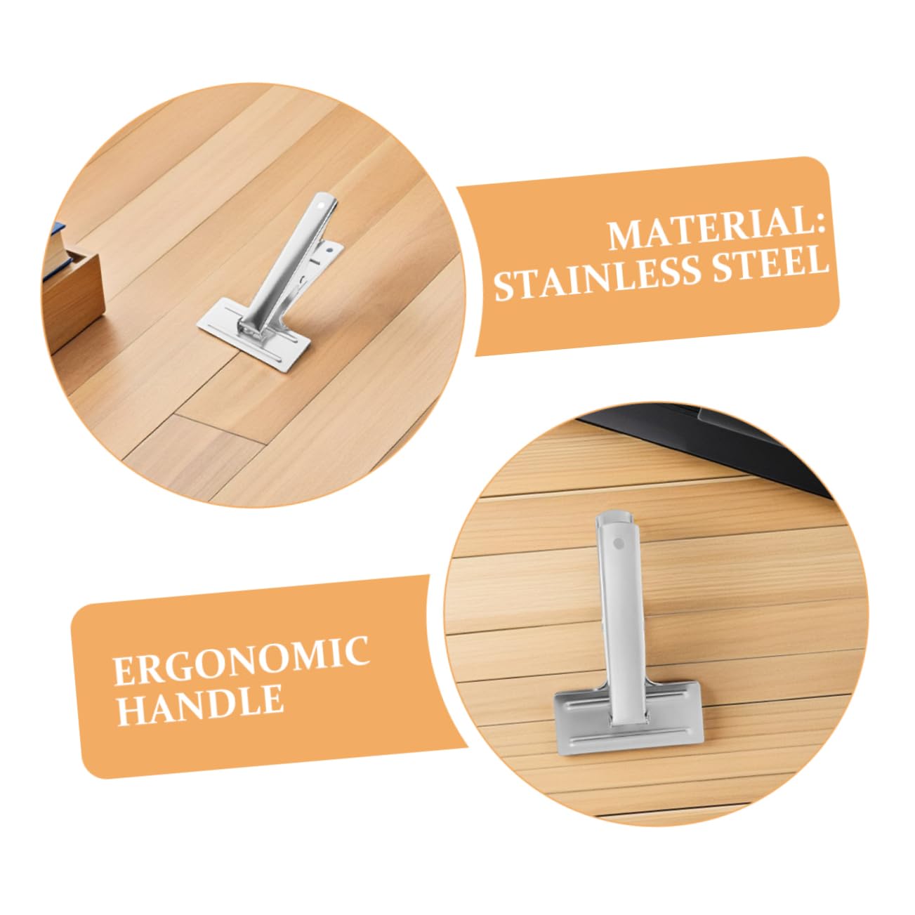 2 Stück Silberne Edelstahl Stoffklemmen zum Nähen und Zuschneiden | Ergonomischer Griff, Stabile Fixierung, Vielseitig für Heim Selbstgemacht und Projekte