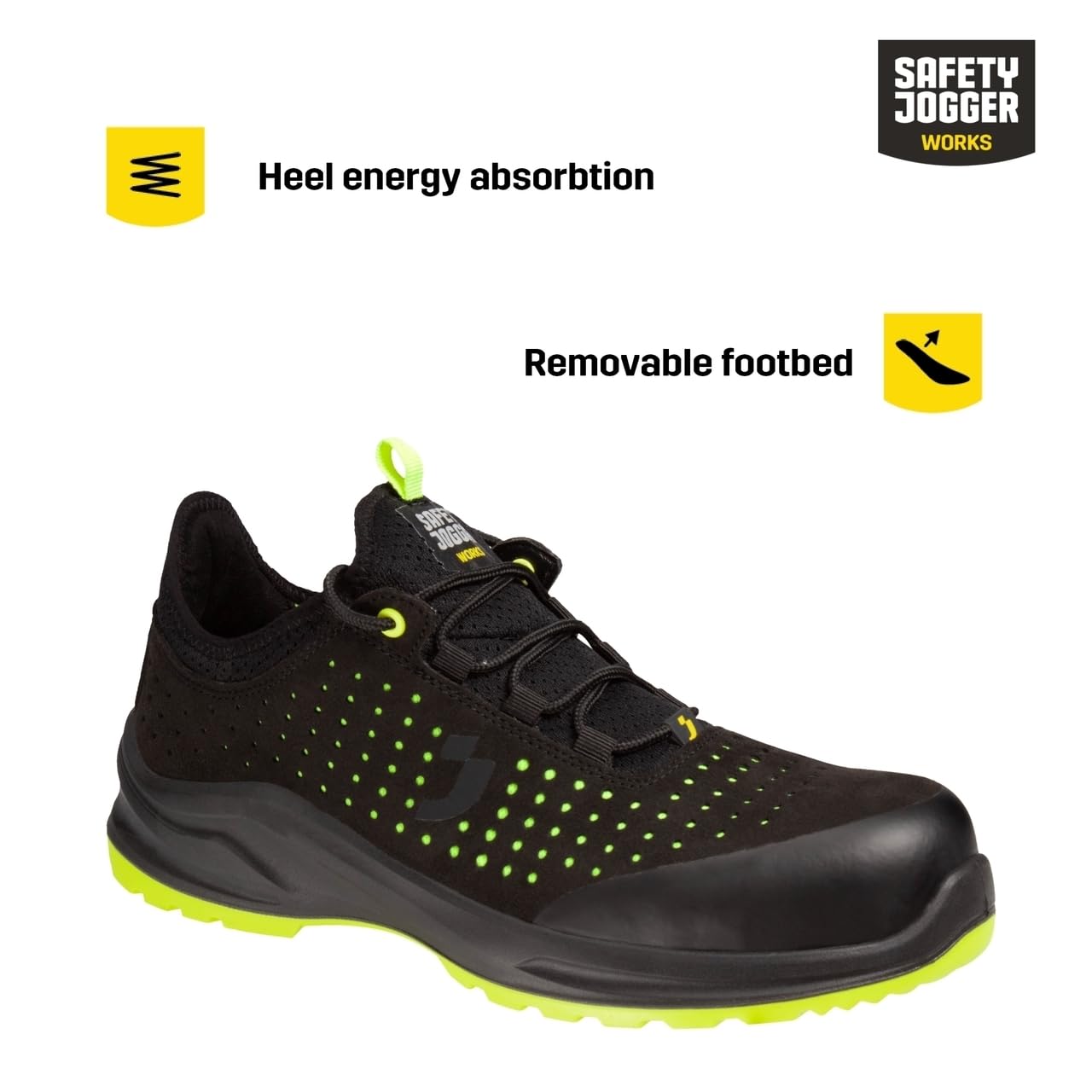 SAFETY JOGGER Calzado de Seguridad Industrial Señoras y señores - MODULOS1PL - Zapatos de Seguridad, Zapatos Protectores