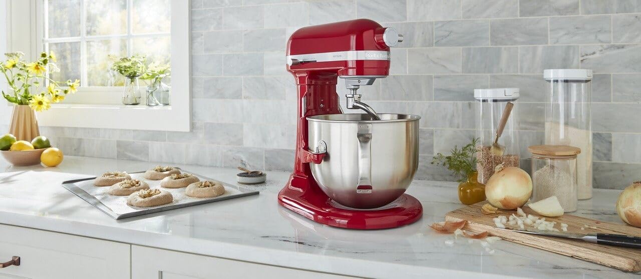 KitchenAid 5KSM70 Stand Mixer with bowl in lifted position