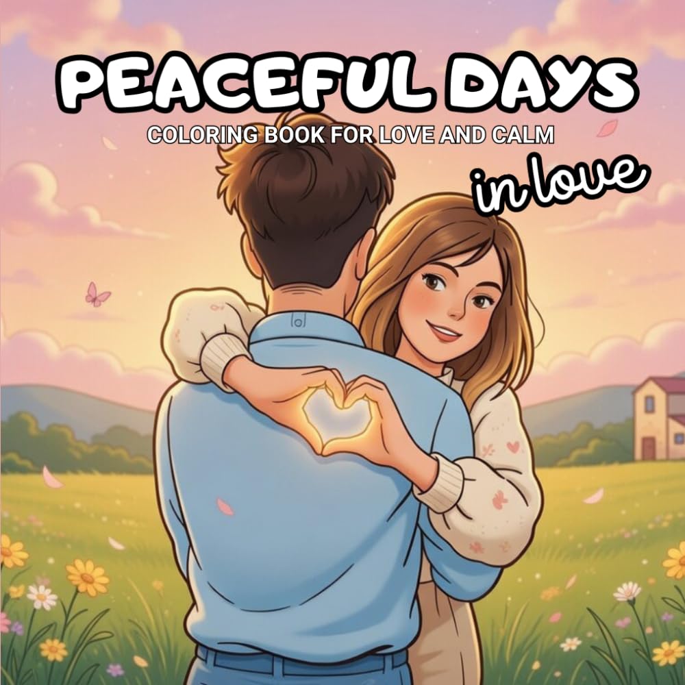 PEACEFUL DAYS 2 - IN LOVE: COLORING BOOK FOR LOVE AND CALM