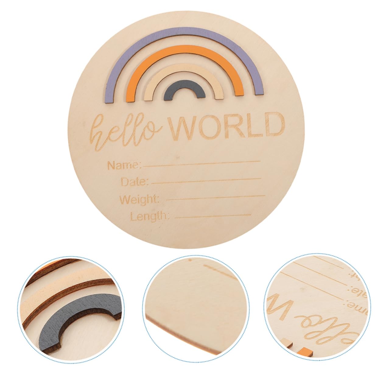 HAPINARY Baby Monthly Cards Wooden Milestone Sign Newborn Photograph Decor Baby Room Decor Unique Design