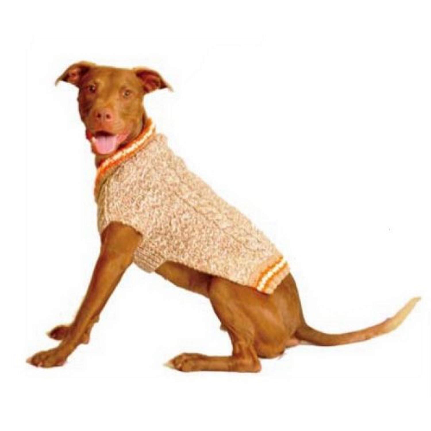 Chilly Dog Tan Camp Pullover XXS tricot artisanal en laine premium