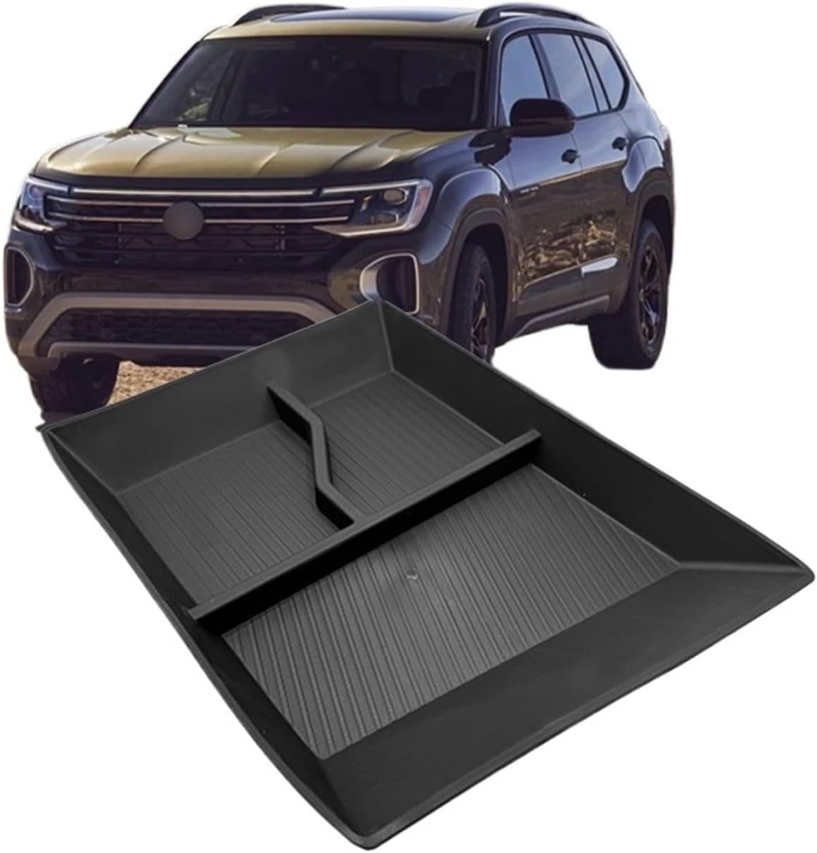 Car Glove Box Organizer Fit for Volkswagen Atlas Lower Central Control Storage Armrest Box Durable