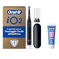 Oral-B Spazzolino Elettrico Ricaricabile iO 2 Nero, 1 Spazzolino Elettrico
