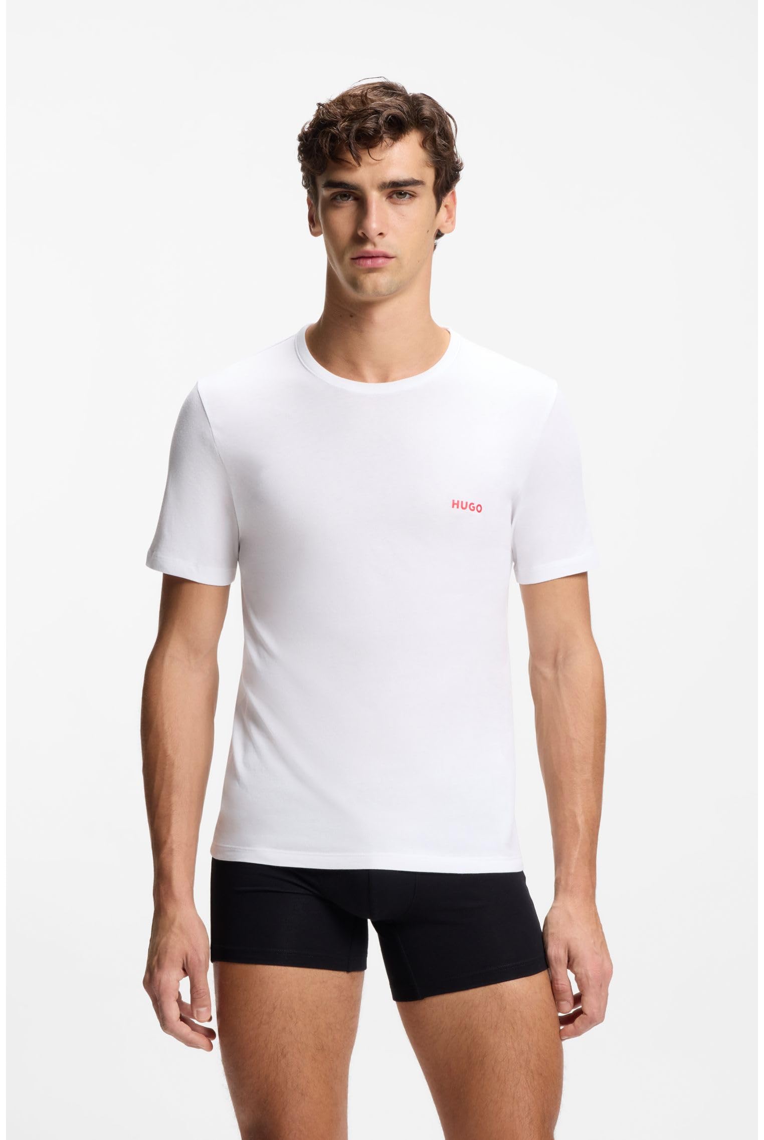 HUGO Koszulka Mężczyźni T-shirt Rn Triplet P