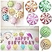 SOTOGO 21 Pieces Sweet Candy Balloons Birthday Party Balloons Candy Lollipop Round Balloon for Party Wedding Decorations
