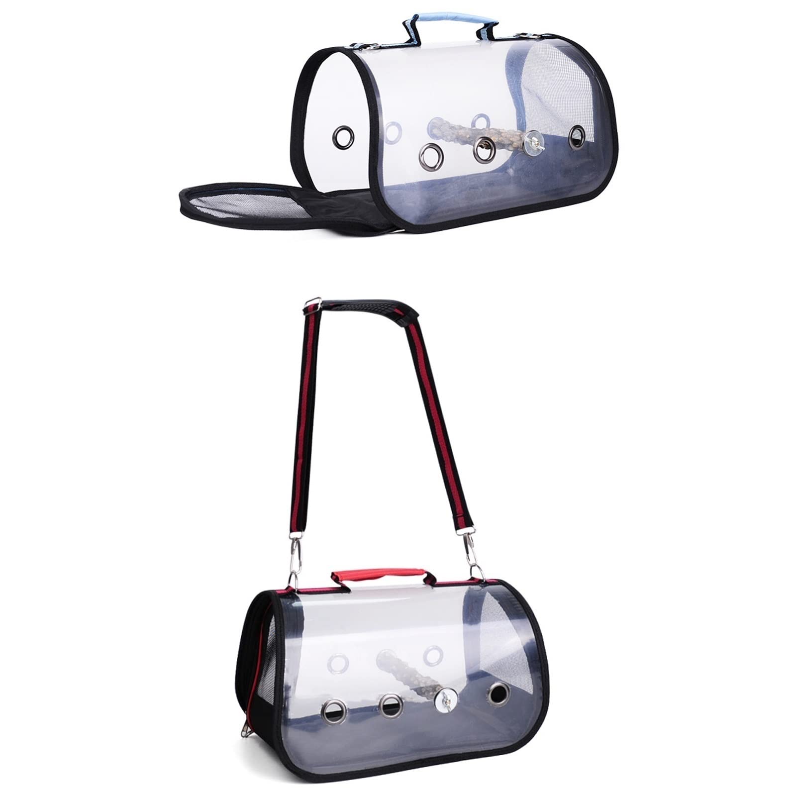 Jaula para Pájaros Mochila de pájaros ligeros Transparente y transpirable Pájaro Bolsa de viaje Pájaro Pájaro Copa de alimentación adecuada for transporte de aves al aire libre Jaula para Periquitos