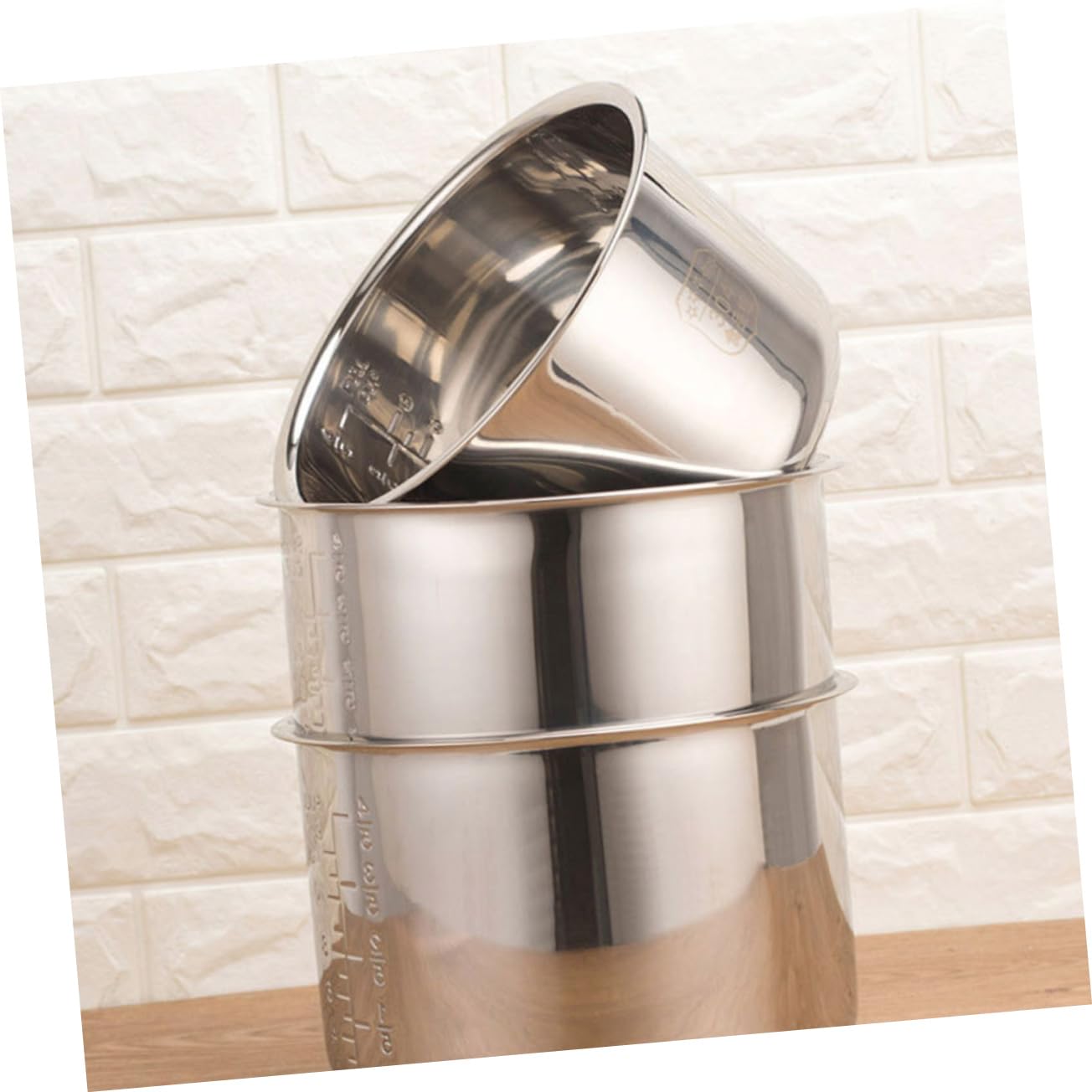 UKCOCO Arrocera olla interior olla interior para cocina eléctrica pieza de repuesto para arrocera portátil y duradera para arroz y sopas