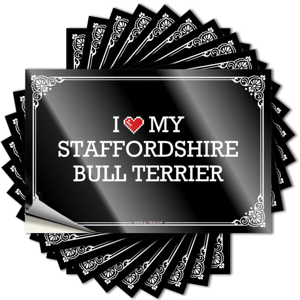 Tattoos Personalized, Sand Helmet I Love My Staffordshire Bull Terrier | Outdoor Bar Decor(12X18CM)