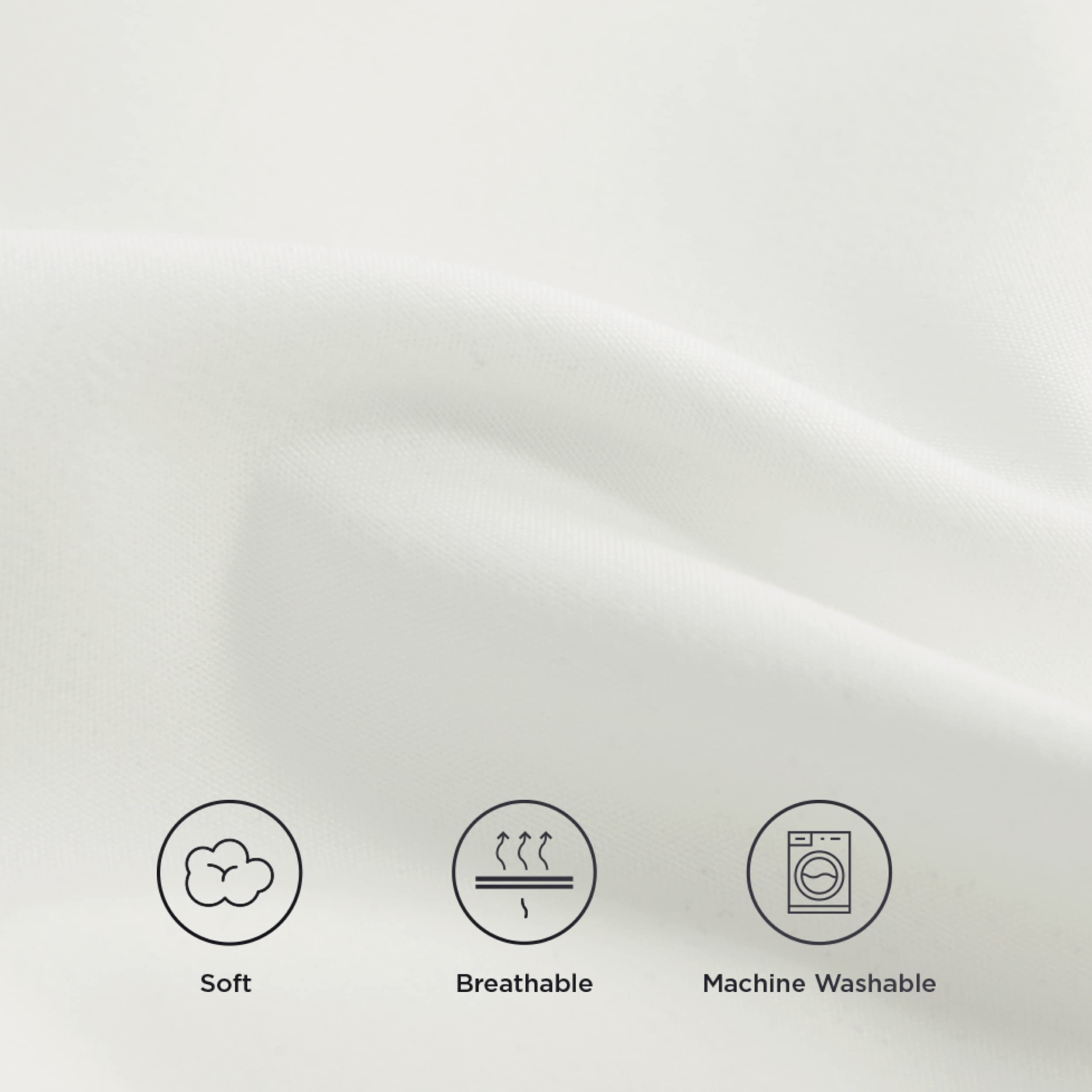 Bedsure Ivory Duvet Covers Queen Size Soft Brushed Microfiber 3