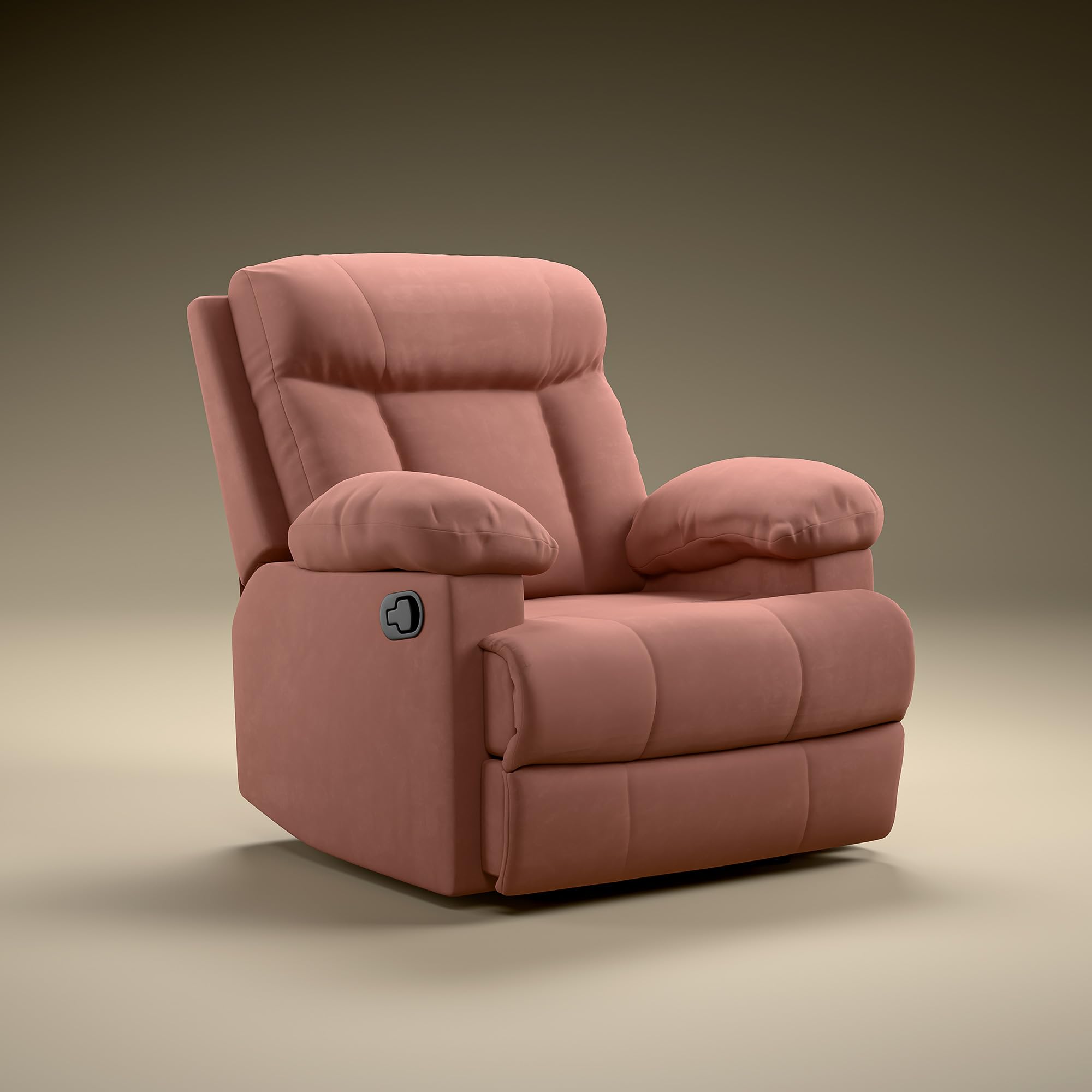 Green Soul Cloud | Single Seater Manual Recliner Sofa | Ultra Soft Suede Fabric | Recline & Relax (R1) | Oversized Leg Rest & Cushioned Lumbar | 1 Year Warranty (Vintage Rose) | DIY Easy Assembly-image-26