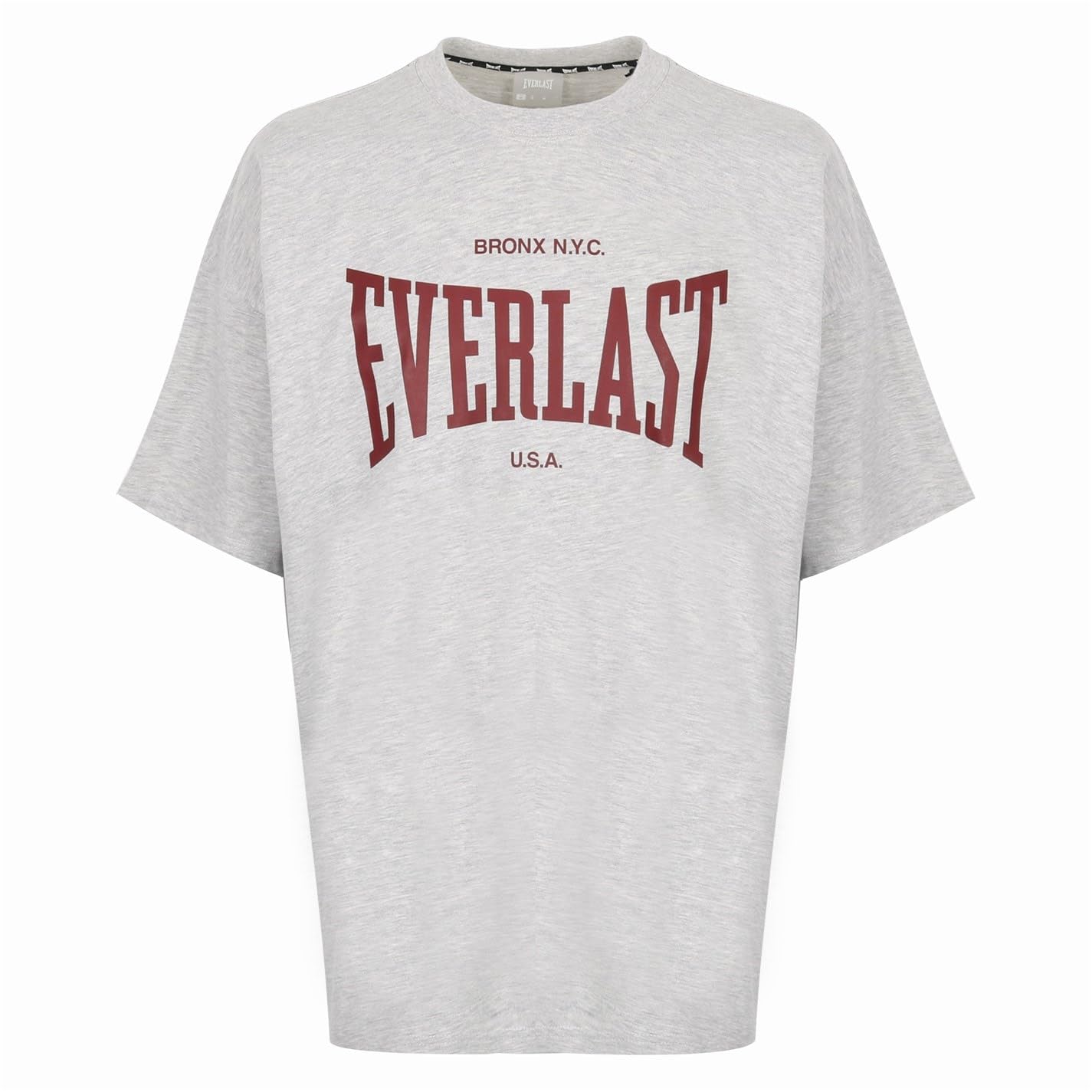 Everlast Mens B GRPH T-Shirt Short Sleeve Cotton Grey L