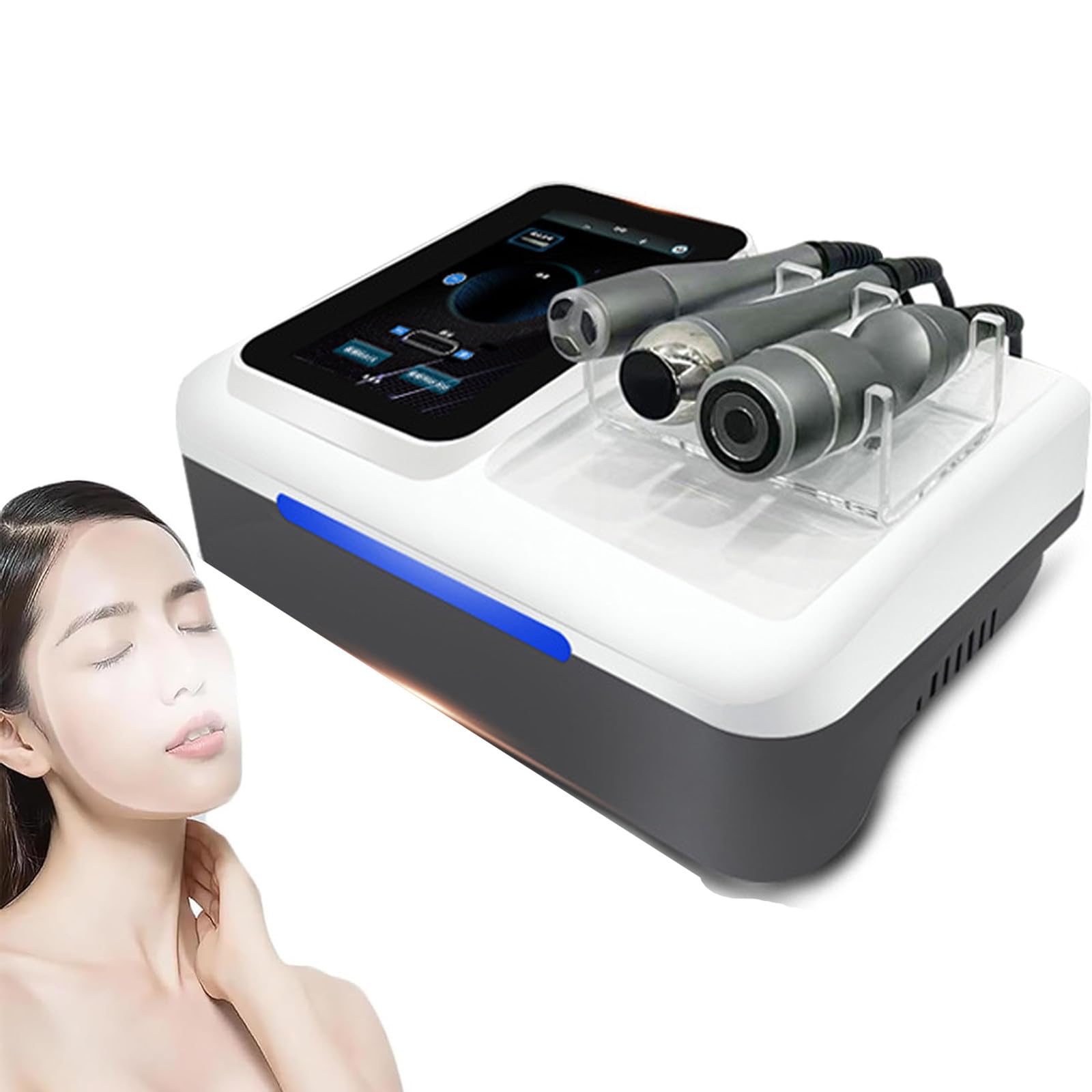 Macchina Viso RF microcorrente EMS Anti-invecchiamento, Dispositivo tonificazione Lifting Pelle, Attrezzatura infusione siero per Centro estetico e Uso Domestico