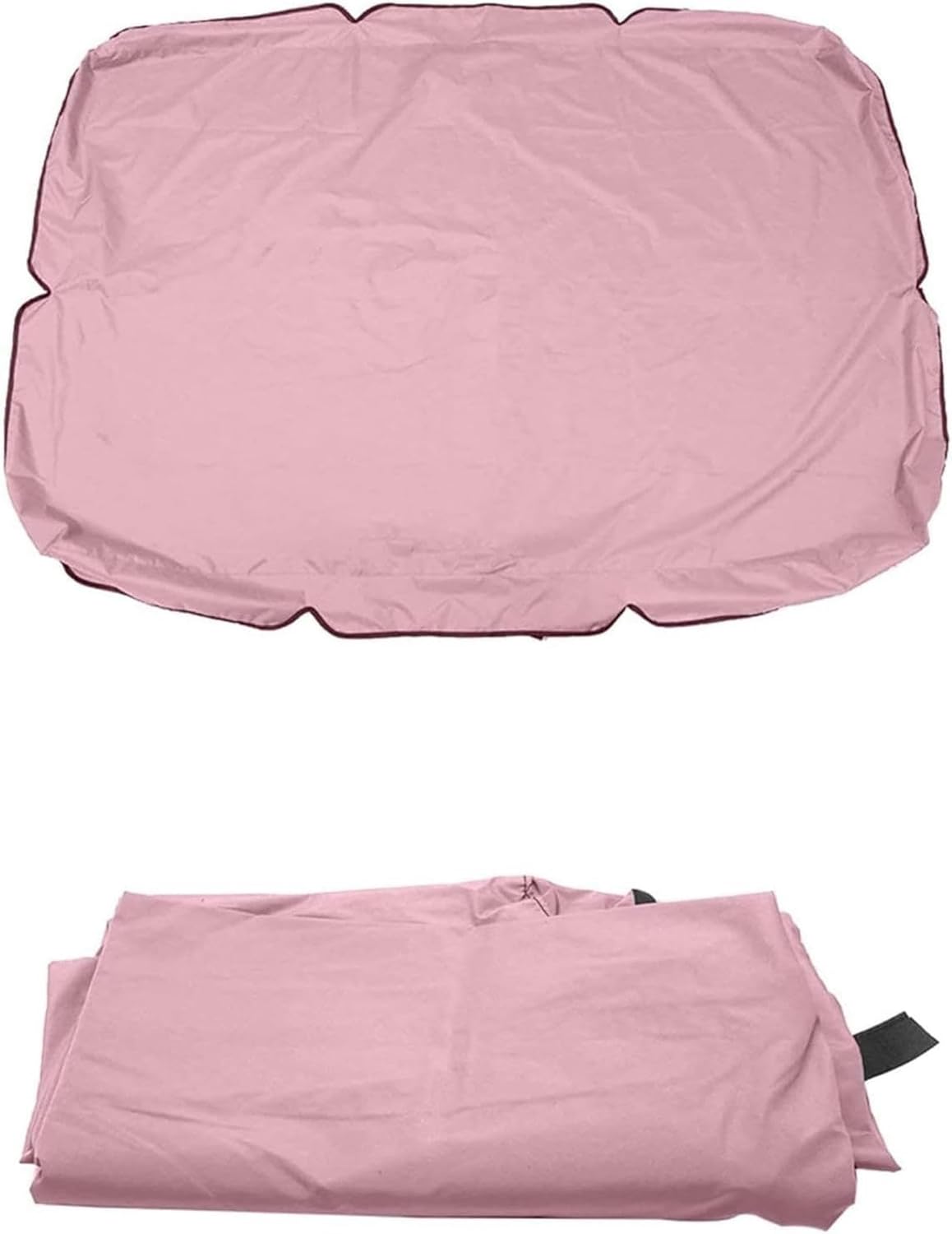 Swing Chair Canopy Replacement 2/3 Seater Patio Swing Cover Waterproof UV Resistant Swing Canopy Cover for Garden Outdoor Patio (Color : Grey, Size : 77x49x6inch)-