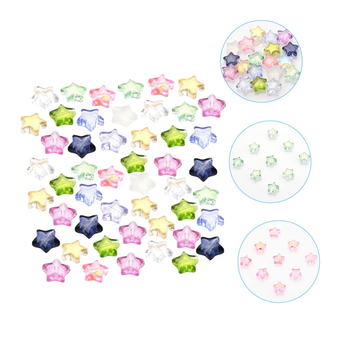 Gadpiparty Abalorios De De Cristal Para Joyería Accesorios De Bricolaje Para Pulseras Y Collares Diy 100 Piezas*5