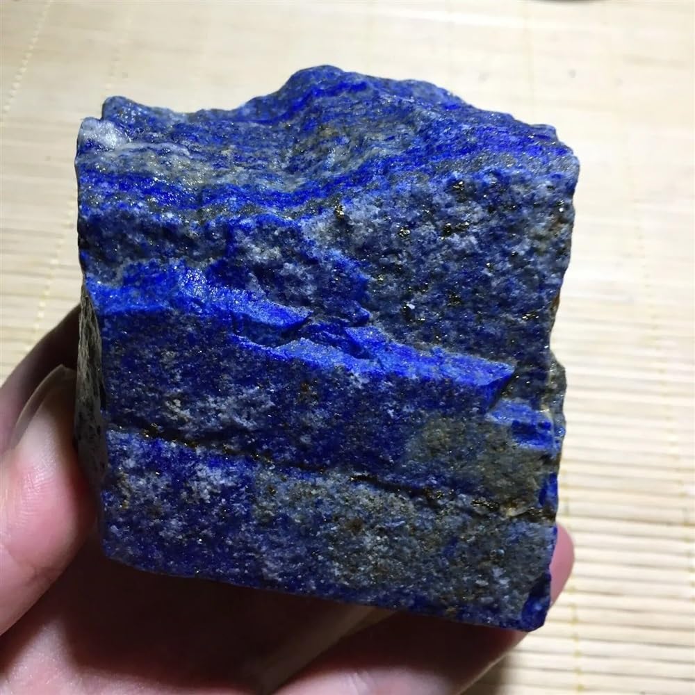 MDBJTCYZN Stone Rough Lapis Lazuli Crystal Raw Gemstone Ornaments(150-200g)
