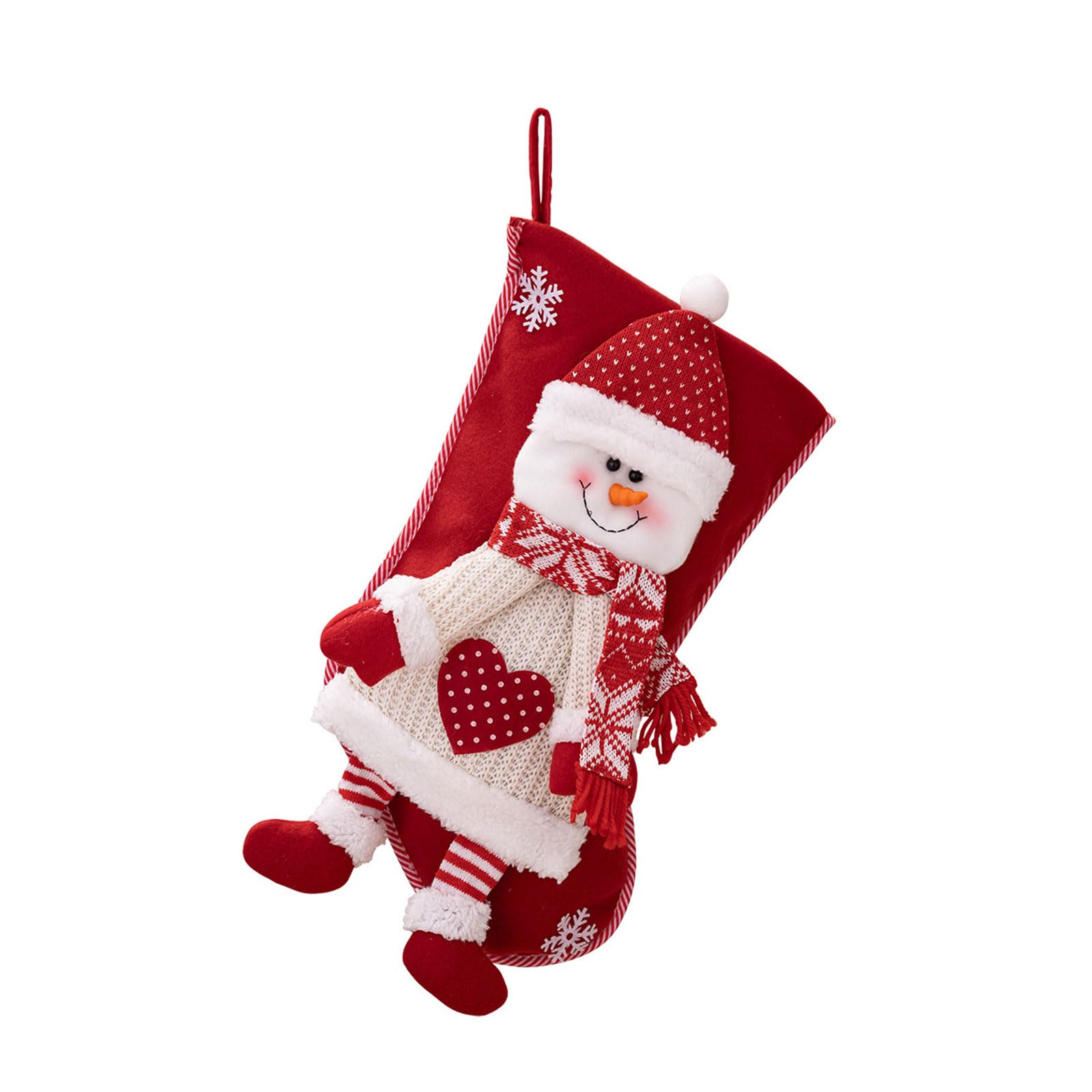 Tsophreniq Christmas Tree Decoration Ornaments, Santa Snowman Candy Gift Bag, Tree Candy Pendant Decoration