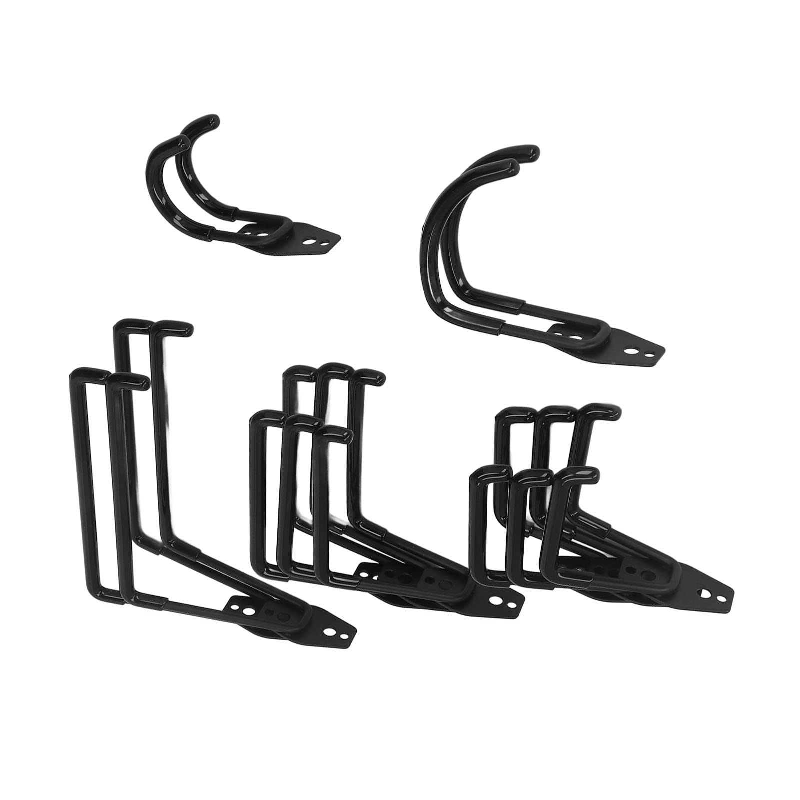 Ganchos de garaje de alta resistencia, juego de almacenamiento de montaje en pared, soporte para bicicleta, colgador de herramientas, organizador para taller de garaje, ext