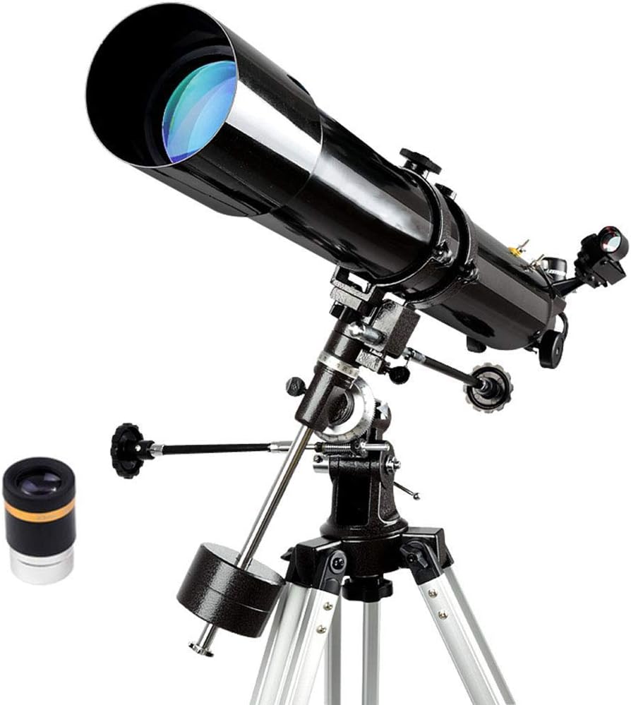 900/80mm Professional 270X Reflector Monocular Telescopes with Tripod 3 Eyepieces and Finder Scope Phone Holder,Astronomic Telescope