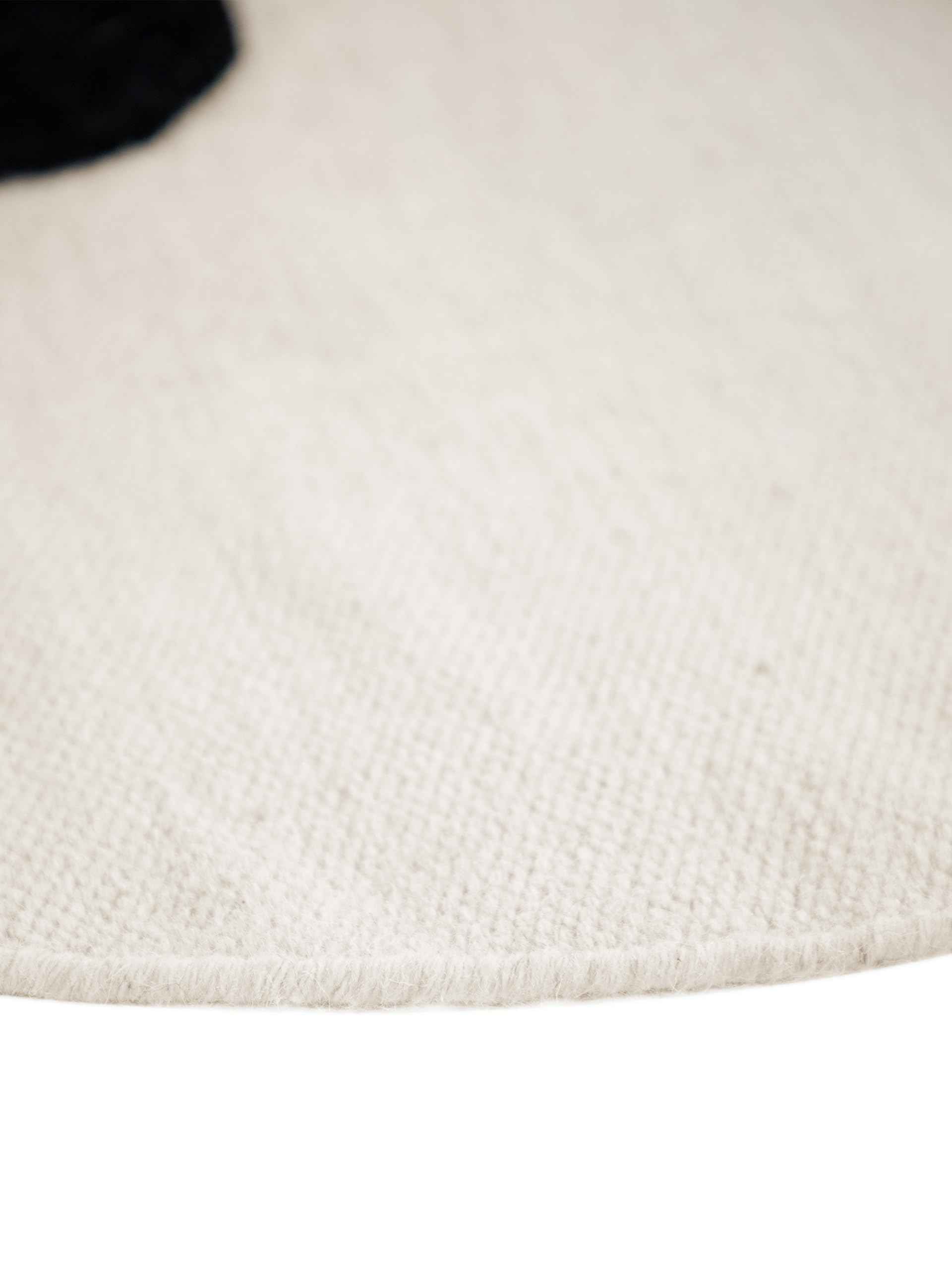 carpetfine Kinderteppich Panda rund Creme Ø 100 cm - Niedlicher Spielteppich mit feinen Reliefdetails, weich & robust, ideal fürs Baby- & Kinderzimmer