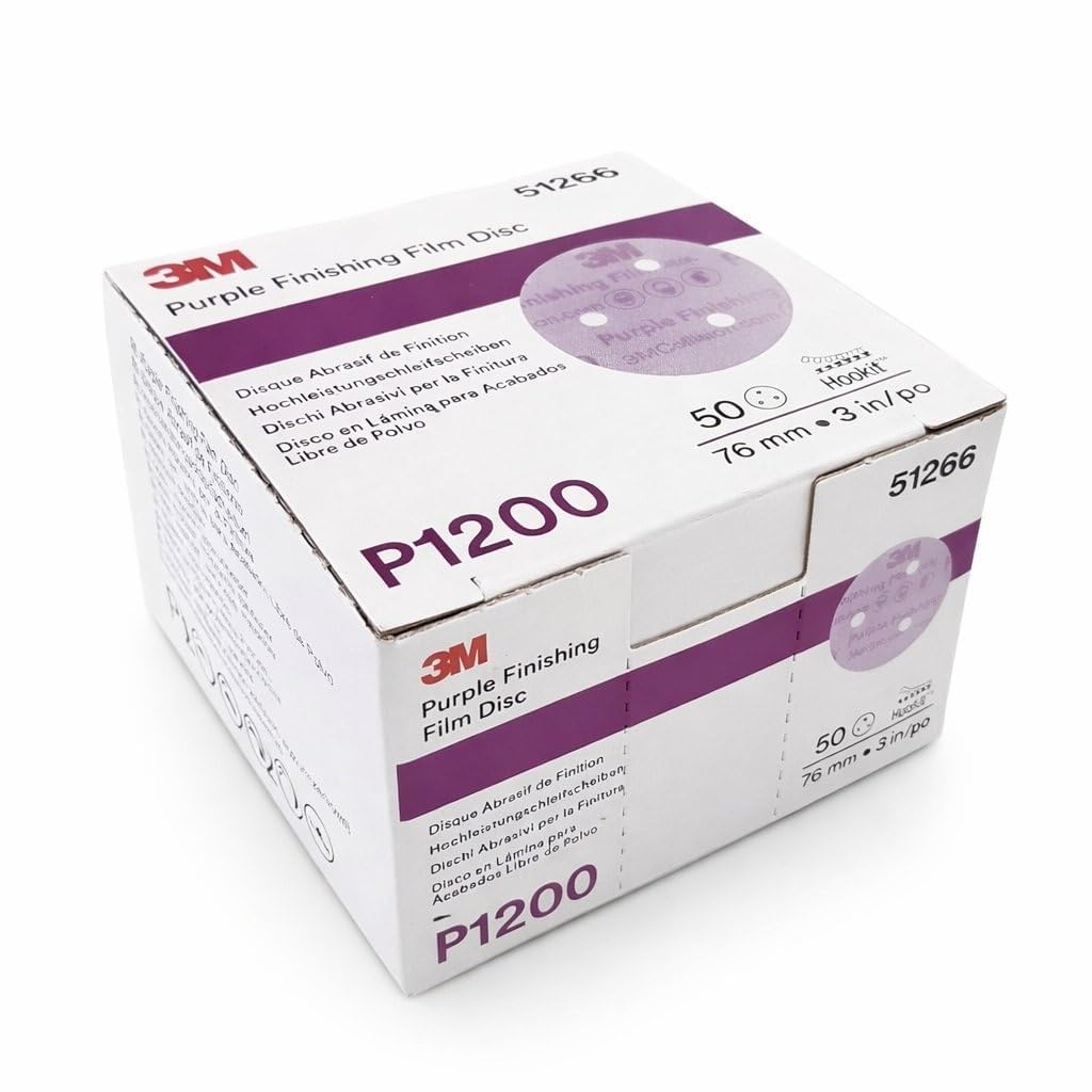 3M 51266 50x Kit discos abrasivos lijadora excéntrica lila