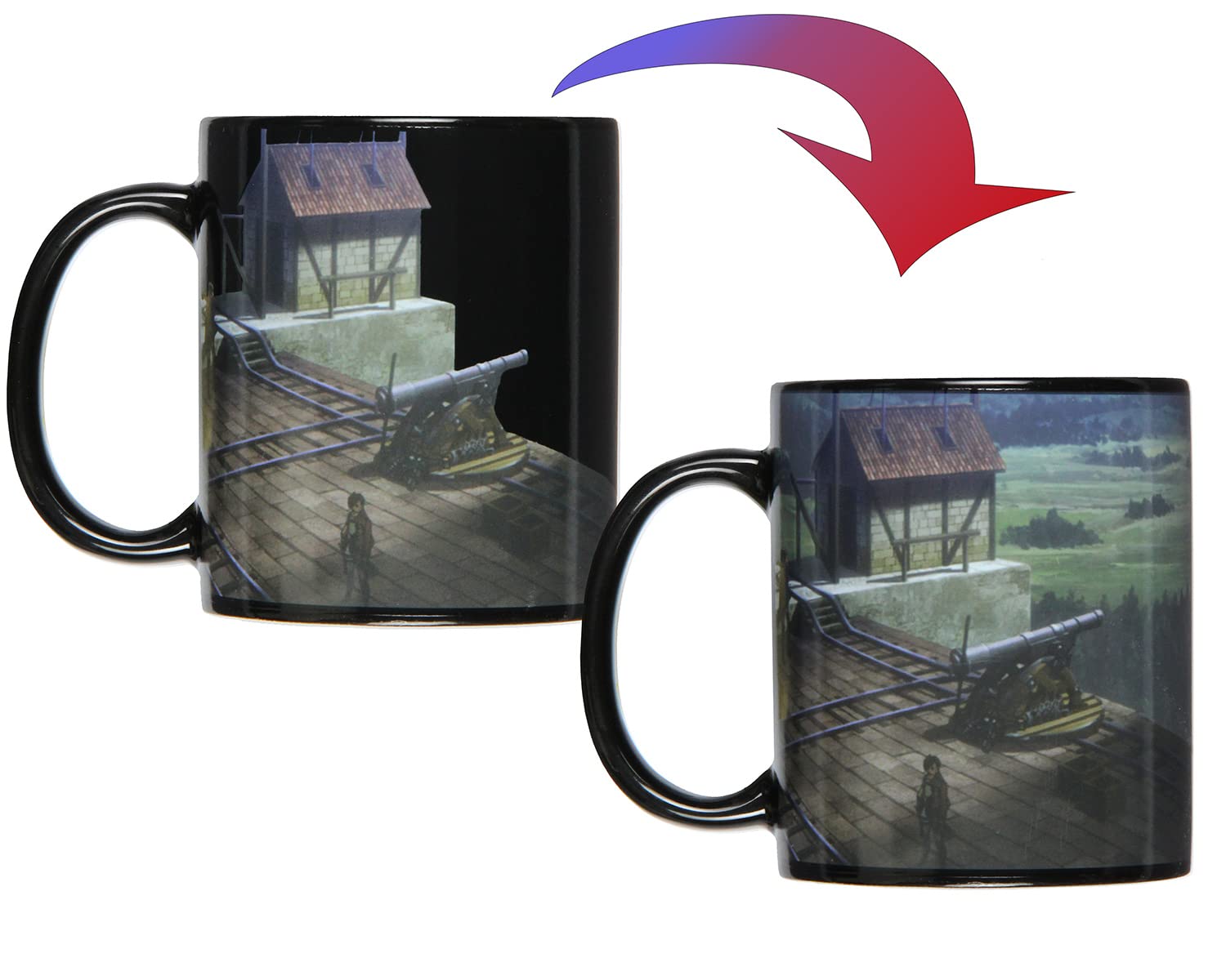 Amazon.com: Seven Times Six Attack On Titan Anime Colossal Titan Heat  Reactive Color Changing Mug Coffee Cup : Home & Kitchen