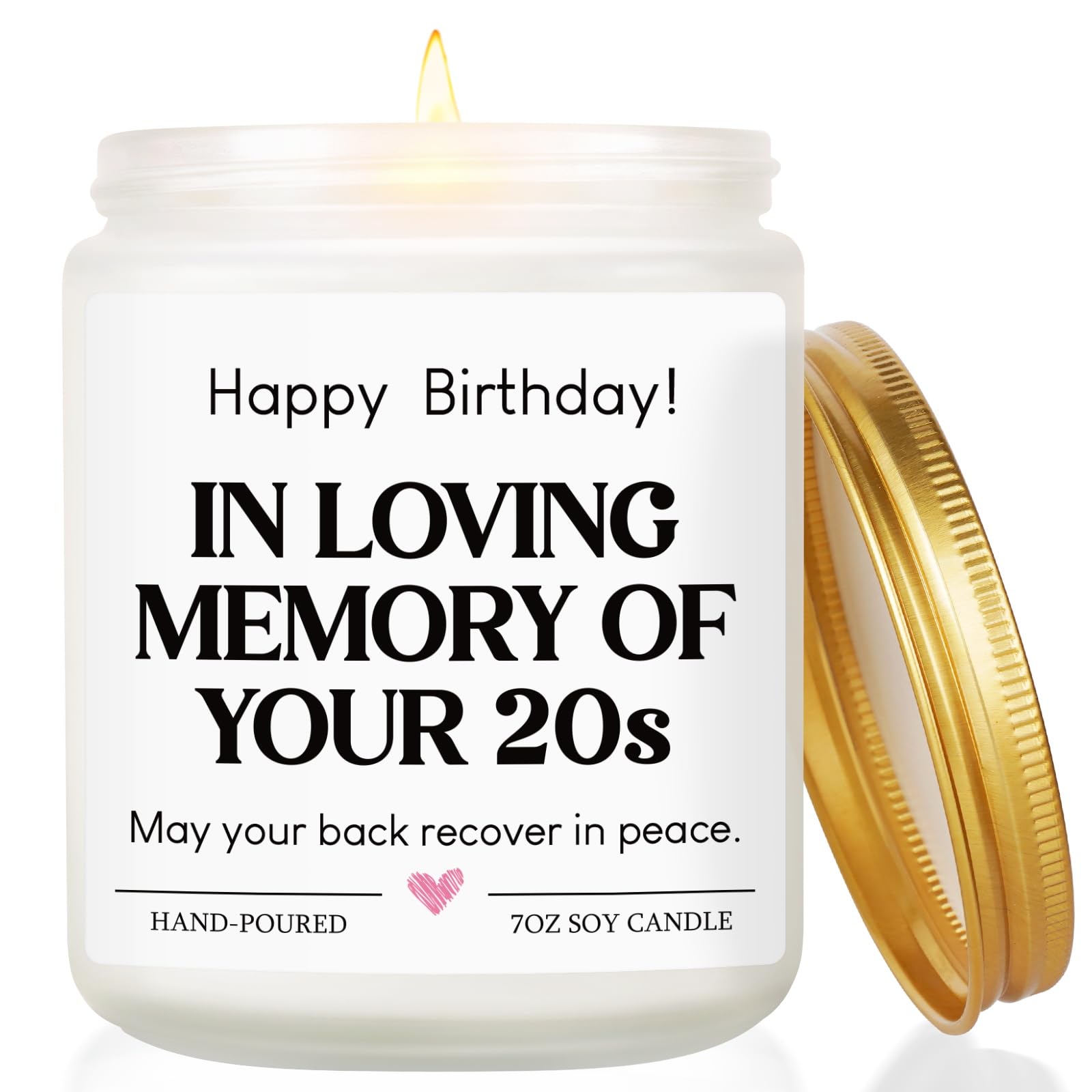 30th Birthday Gifts for Women Men, Funny 30th Birthdays Gifts - Hand - Poured Birthday Candle for Her Him Wife Husband Sister Brother Friend Daughter, 30th Birthdays Decorations