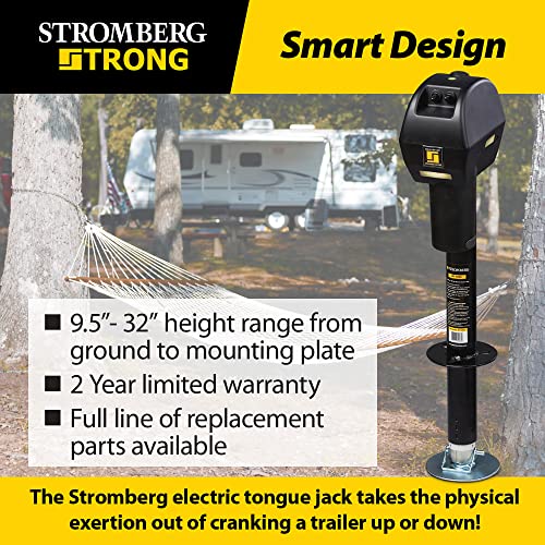 Stromberg Carlson JET-4500 Electric Tongue Jack - Heavy Duty Powered Jack With Ball Screw Mechanism, 18 Inch Travel & 4.5 Inch Drop Down Leg, Stabilizing, Leveling & Lifting Rv thumb #4