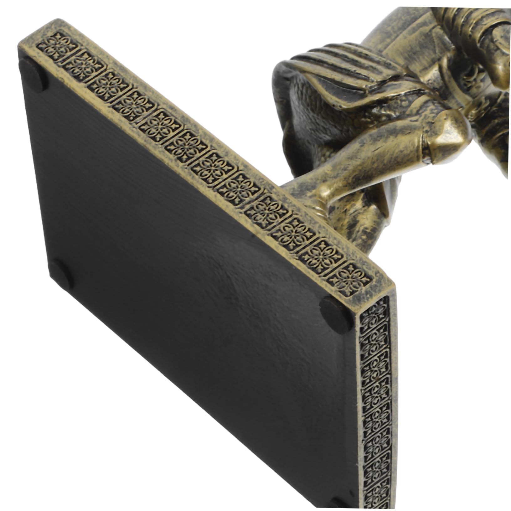 OSALADI Espositore Portapenne Da Scrivania Portapenne Forma Di Soldato Romano Supporto Per Pennelli Da Trucco e Penne Decorazione Unica Per Ufficio e Casa Materiale Resistente Base Pesante